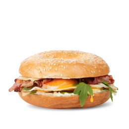 Bacon bagel