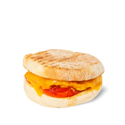 Muffin s omeletou se sušenými rajčaty