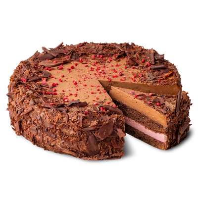 Čokol&aacute;dovo-malinov&yacute; mousse