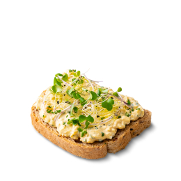 Chleb&iacute;k s vaj&iacute;čkovou pomaz&aacute;nkou